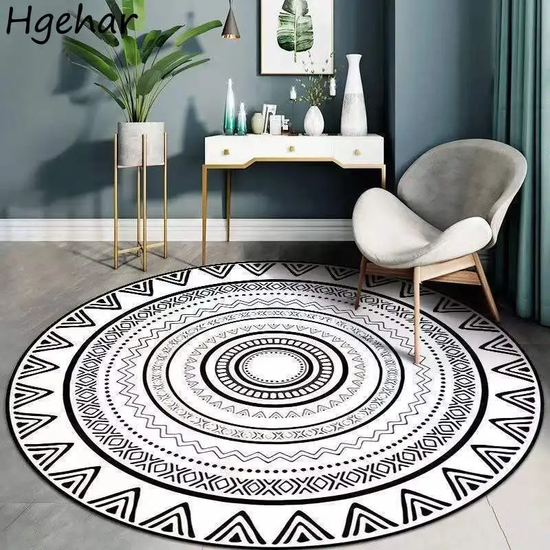 Round Carpets Soft Living Room Nordic Geometric Non-slip Children Anti-drop Rugs Bedside Coffee Table Area Carpet Luxury Decor
Round Carpets Soft Living Room Nordic Geometric Non-slip Children Anti-drop Rugs Bedside Coffee Table Area Carpet Luxury Decor