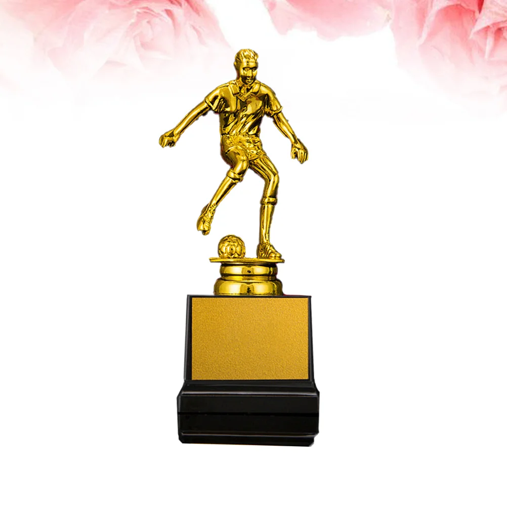 

Soccer Plastic Trophy Tournament Competition Trophy Goldstar Award Championship Cup Tabletop Figure for ( Golden )