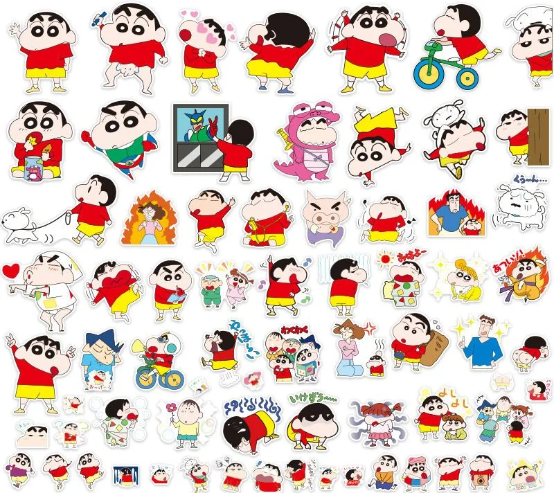 72 Non-Repeated Cartoon Stickers Cartoon Crayon Shin-chan Stickers Suitable for Laptop Guitar Decorative Waterproof Stickers
72 Non-Repeated Cartoon Stickers Cartoon Crayon Shin-chan Stickers Suitable for Laptop Guitar Decorative Waterproof Stickers