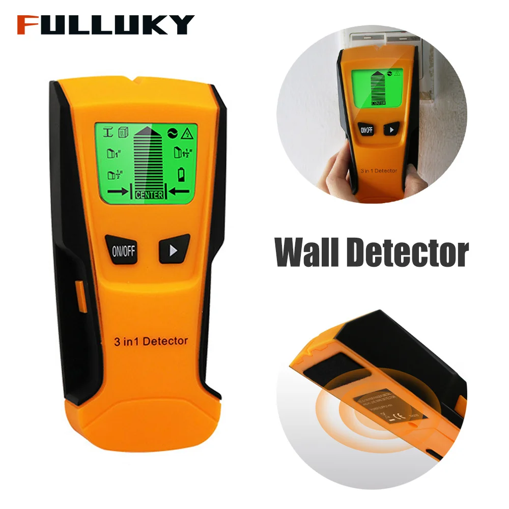 3 In 1 Metal Detector Find Metal Wood Studs AC Voltage Live Wire Detect Wall Scanner Cable Detector Wall Scanner wit AC Warning
3 In 1 Metal Detector Find Metal Wood Studs AC Voltage Live Wire Detect Wall Scanner Cable Detector Wall Scanner wit AC Warning