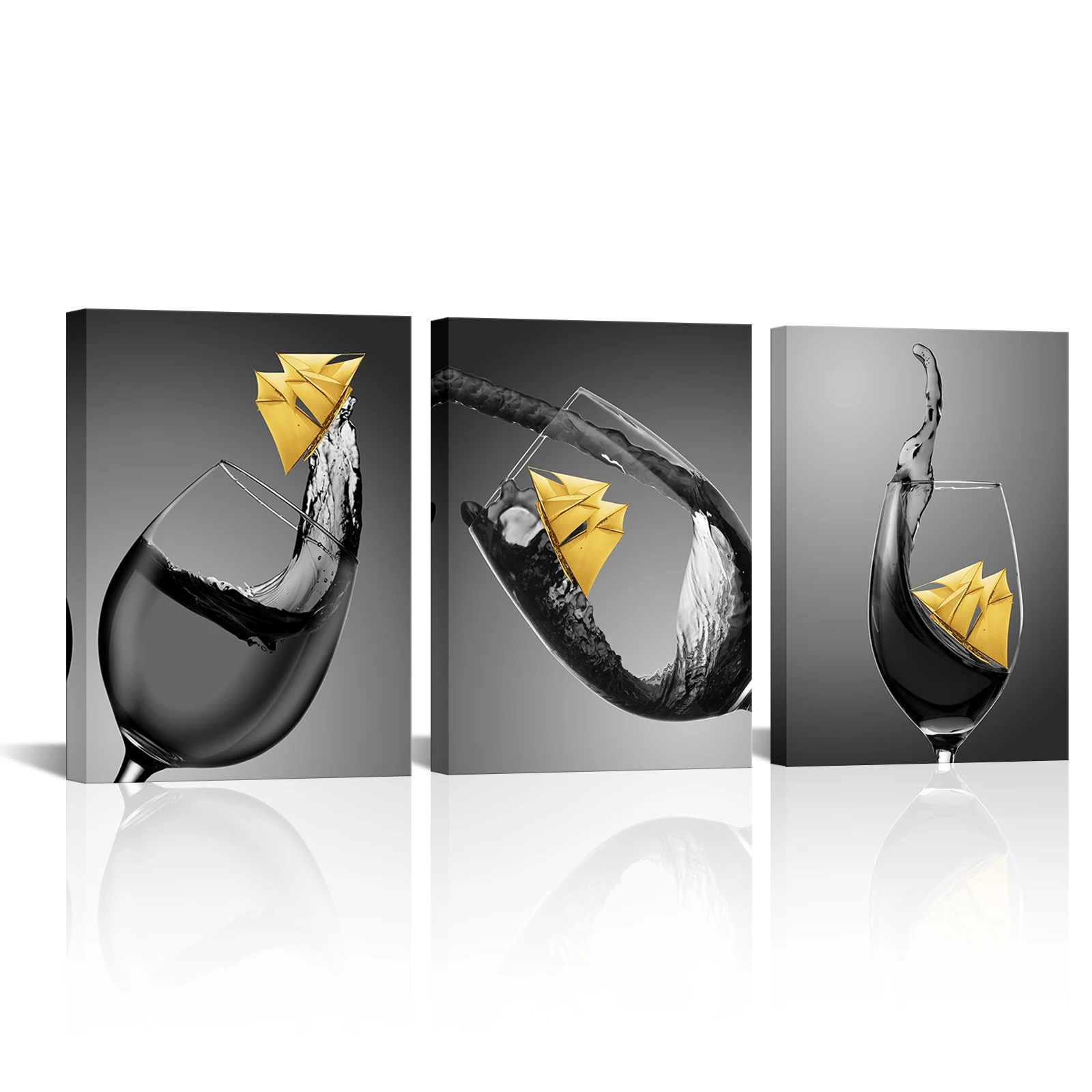 3 Pieces Boat In Glass Poster Home Decor Yellow Boat Print Canvas Painting Modern Style Pictures Living Room Wall Art
3 Pieces Boat In Glass Poster Home Decor Yellow Boat Print Canvas Painting Modern Style Pictures Living Room Wall Art