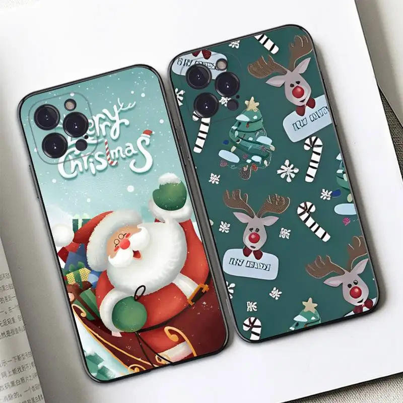 Merry Christmas Santa Reindeer Phone Case Silicone Soft For iphone 14 13 12 11 Pro Mini XS MAX 8 7 6 Plus X 2020 XR Shell
Merry Christmas Santa Reindeer Phone Case Silicone Soft For iphone 14 13 12 11 Pro Mini XS MAX 8 7 6 Plus X 2020 XR Shell