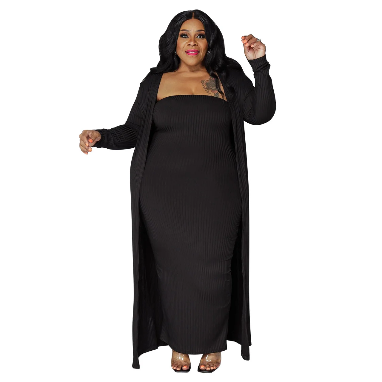 Cutubly Women's Sets Outfits Crop Top And Dress Set With Long Coat Solid Two 2 Piece Clothes Female Streetwear Club Skirt Suit
Cutubly Women's Sets Outfits Crop Top And Dress Set With Long Coat Solid Two 2 Piece Clothes Female Streetwear Club Skirt Suit