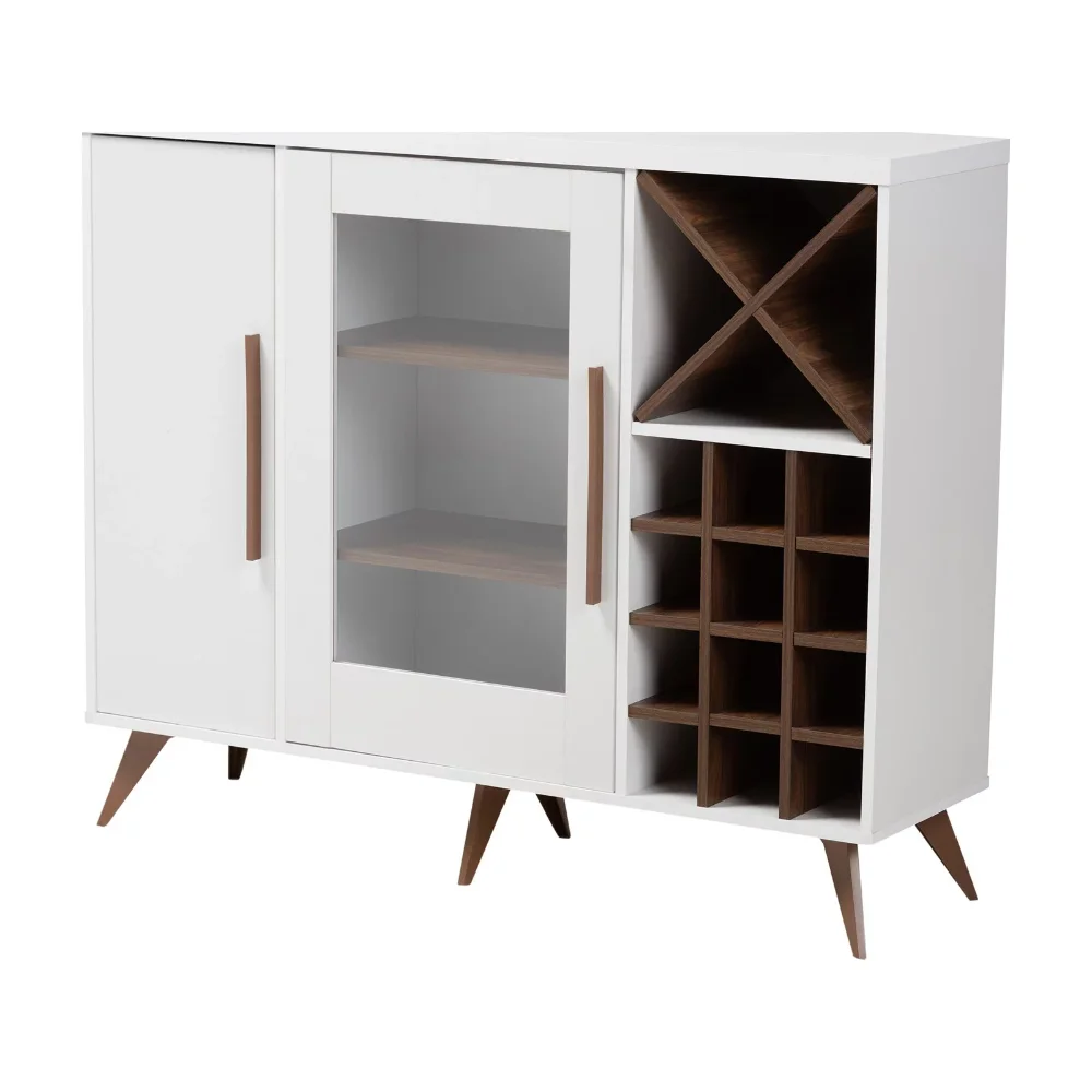 Baxton Studio Pietro Mid-Century Modern White and Brown Finished Wine Cabinet
Baxton Studio Pietro Mid-Century Modern White and Brown Finished Wine Cabinet