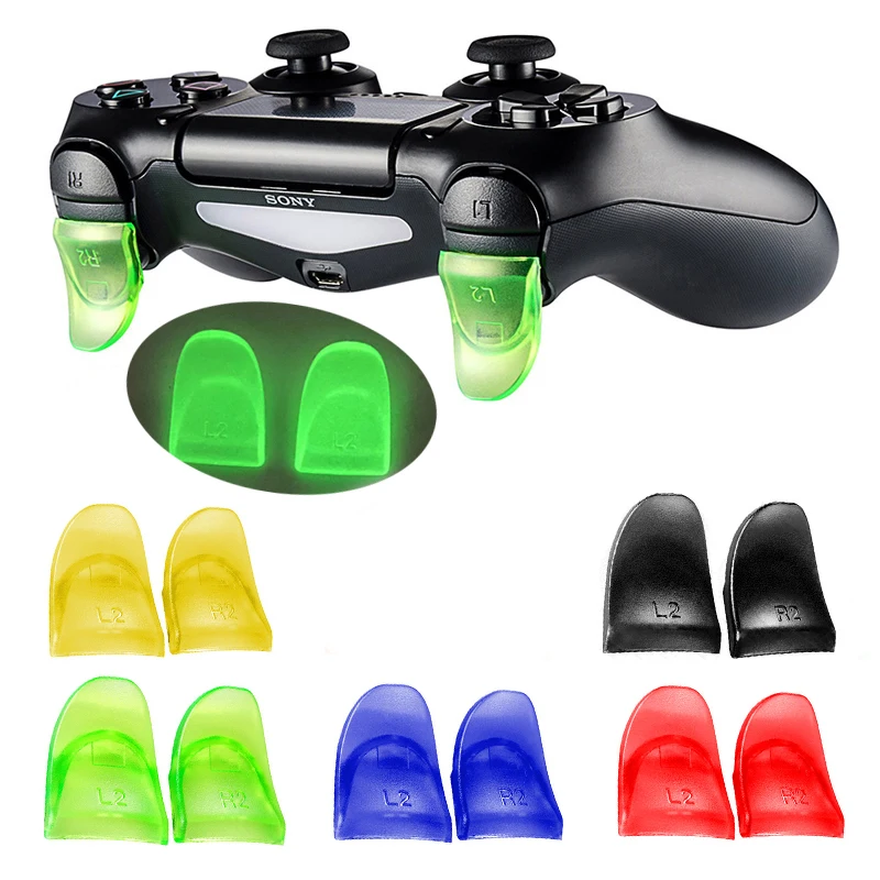 

Video Games Accessories for PS4 Controller Gamepad L2R2 Trigger Buttons L2 R2 Extenders Silicone Caps