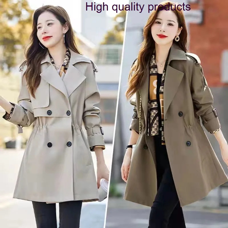 Ветровка Короткая весна-осень 2023 Новая модная женская однотонная Ветровка цвета хаки с длинным рукавом 
Ветровка Короткая весна-осень 2023 Новая модная женская однотонная Ветровка цвета хаки с длинным рукавом