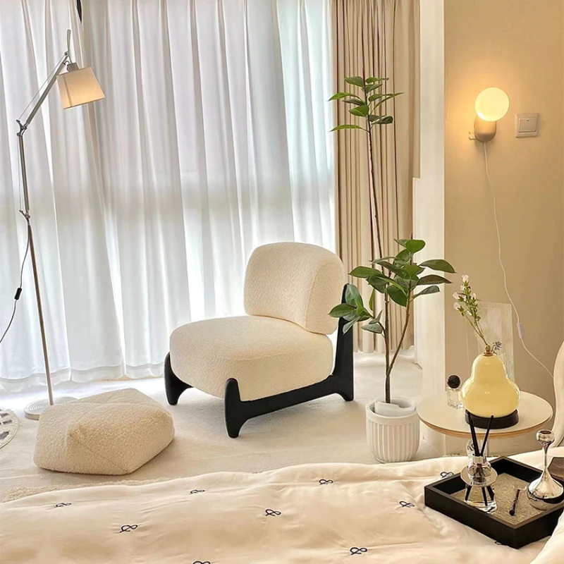 Solid wood fabric sofa chair balcony living room leisure single chair modern minimalist master design advanced sense of cream wi
Solid wood fabric sofa chair balcony living room leisure single chair modern minimalist master design advanced sense of cream wi