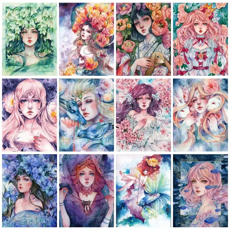 SDOYUNO Painting By Numbers Painting in Water Colours Sweet Gril DIY Decorative Painting Gift Colours Frame Canvas Character
SDOYUNO Painting By Numbers Painting in Water Colours Sweet Gril DIY Decorative Painting Gift Colours Frame Canvas Character
