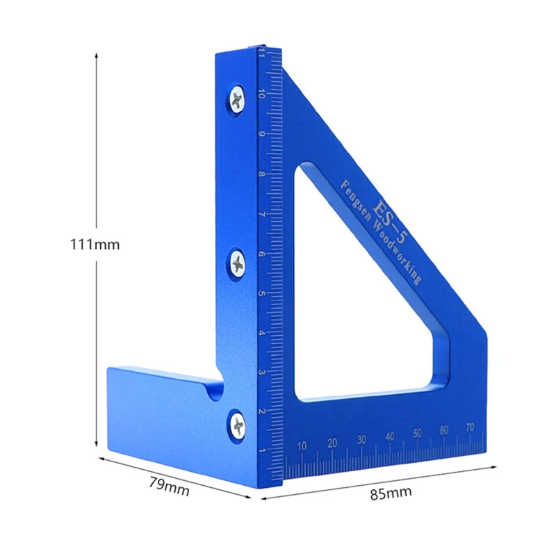 Scribing Ruler Right Angle Ruler Woodworking Triangle Ruler Scribing Device High Precision Measuring Tool For Engineer Carpenter
Scribing Ruler Right Angle Ruler Woodworking Triangle Ruler Scribing Device High Precision Measuring Tool For Engineer Carpenter