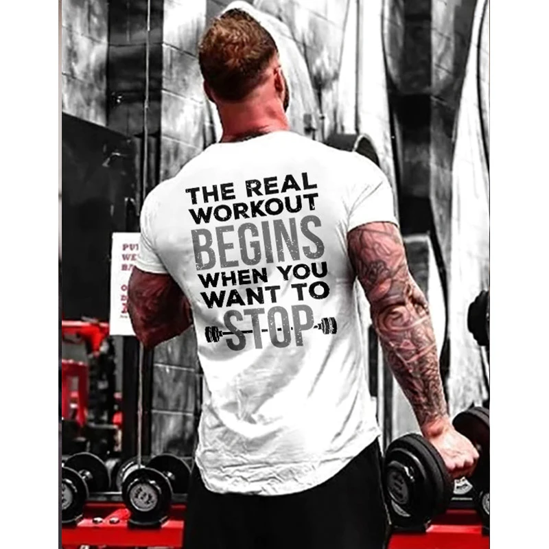 Badassdude The Real Workout Begins When You Want To Stop Printing Men's Casual Fashion T-shirt
Badassdude The Real Workout Begins When You Want To Stop Printing Men's Casual Fashion T-shirt