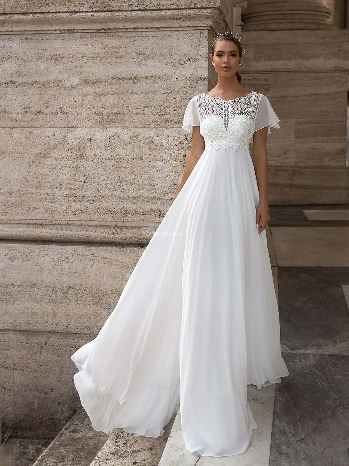 13480#Elegant Boat Neck Beach Bohemian Vestido De Novia Short Sleeves Outdoor Chiffon Boho Lace Wedding Dress Bride Gown
13480#Elegant Boat Neck Beach Bohemian Vestido De Novia Short Sleeves Outdoor Chiffon Boho Lace Wedding Dress Bride Gown