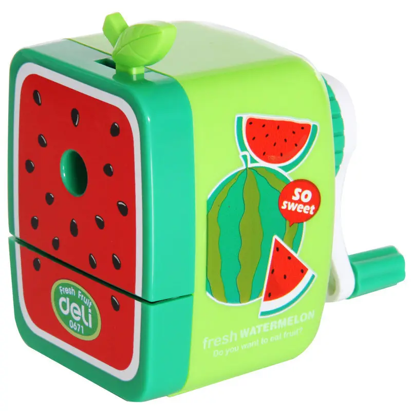Deli Creative Fruit Hand crank Pencil Sharpener Novelty Student Cute manual Pencil Sharpener Stationery School office supplies
Deli Creative Fruit Hand crank Pencil Sharpener Novelty Student Cute manual Pencil Sharpener Stationery School office supplies
