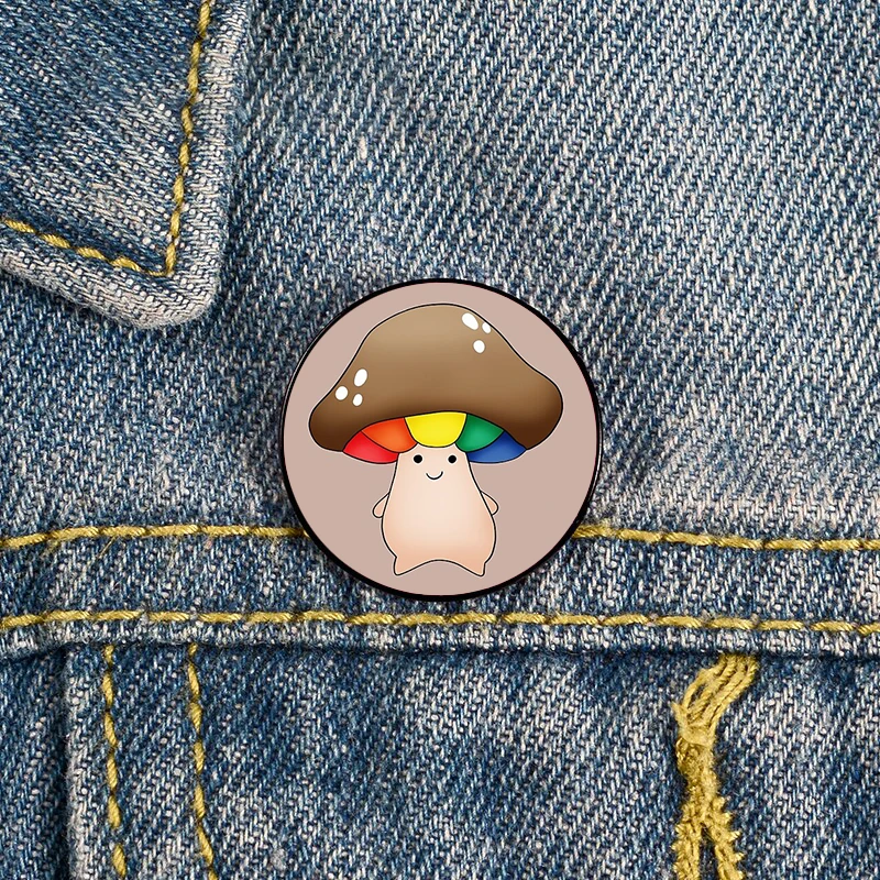 Pansexual Pride Mushroom Pin Custom Brooches Shirt Lapel teacher tote Bag backpacks Badge Cartoon gift brooches pins for women
Pansexual Pride Mushroom Pin Custom Brooches Shirt Lapel teacher tote Bag backpacks Badge Cartoon gift brooches pins for women