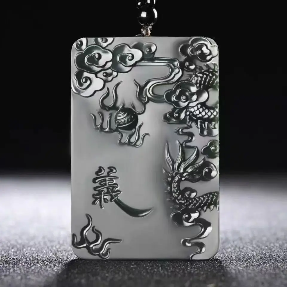 Hetian Jade Natural God of Wealth Guan Gong Pendant Jewelry Hand Carved Men's Women's Good Luck Fashion Necklace With Chain Gift
Hetian Jade Natural God of Wealth Guan Gong Pendant Jewelry Hand Carved Men's Women's Good Luck Fashion Necklace With Chain Gift