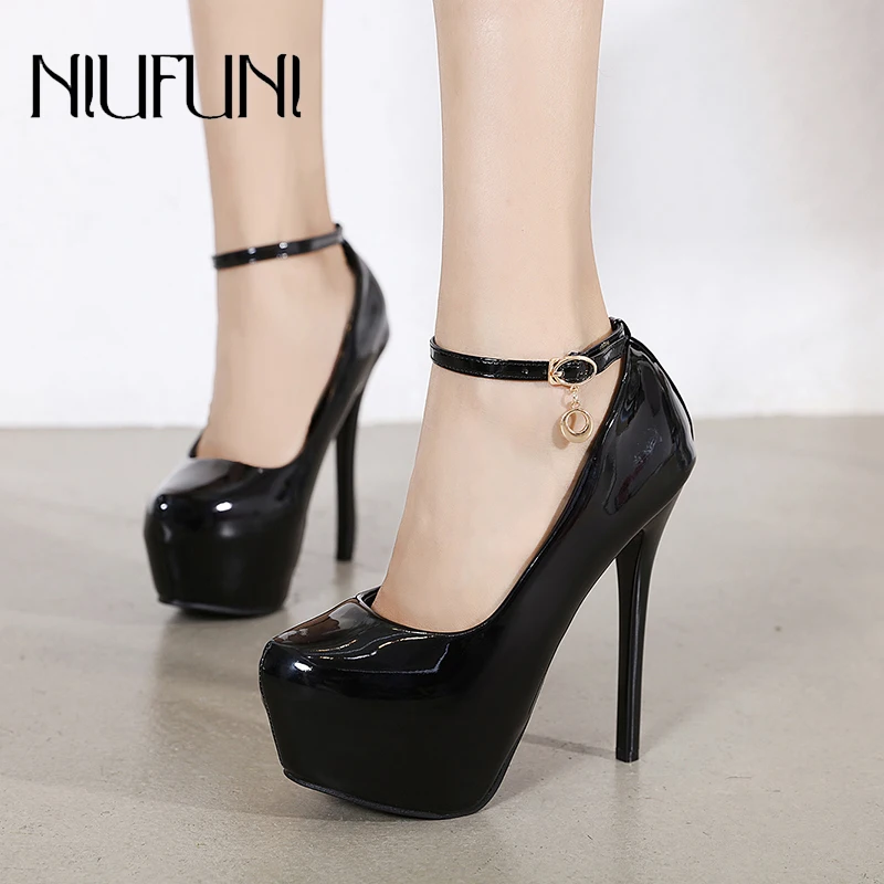 2023 Platform Round Toe 14CM Stiletto Women's Shoes Solid Black Sexy Gladiator Shoes For Women's Pumpos Buckle Model hHgh Heels
2023 Platform Round Toe 14CM Stiletto Women's Shoes Solid Black Sexy Gladiator Shoes For Women's Pumpos Buckle Model hHgh Heels