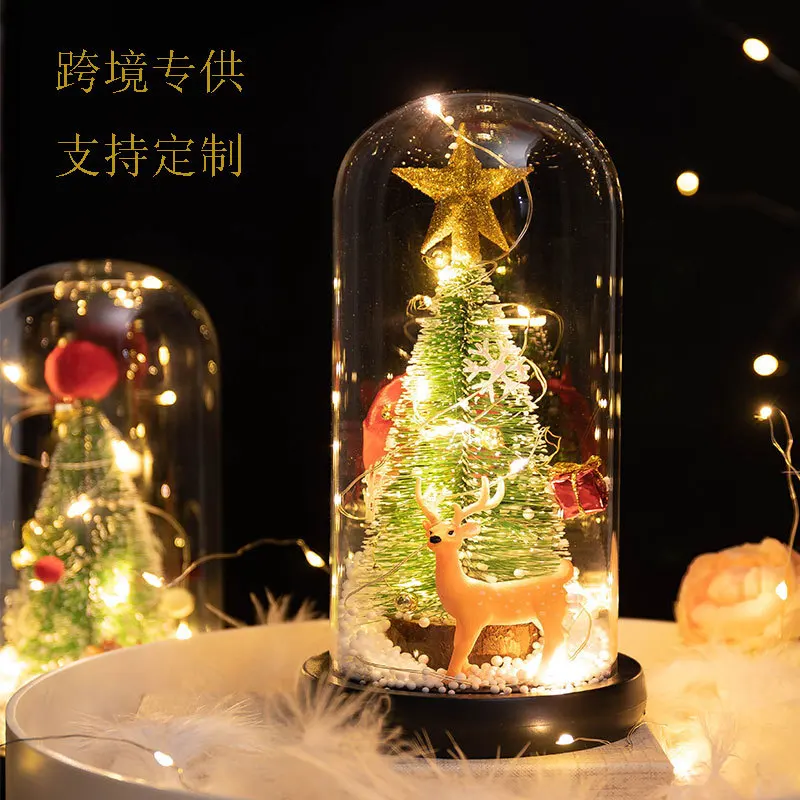 Navidad Ornaments Elk Santa Tree In Glass Cover LED Lights Christmas Decorations for Home Holiday Wedding Decor New Year Gifts
Navidad Ornaments Elk Santa Tree In Glass Cover LED Lights Christmas Decorations for Home Holiday Wedding Decor New Year Gifts