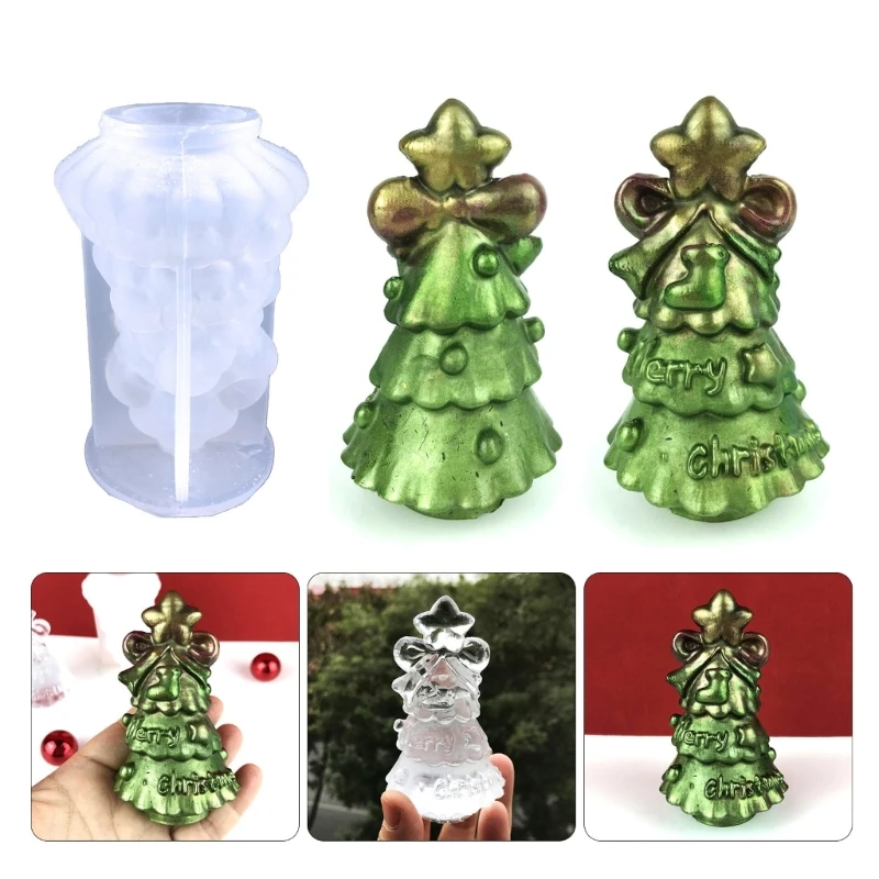 

DIY 3D Рождественская елка, Санта-Клаус, кристалл, искусственная ароматерапия, мыло, домашние украшения, силиконовая форма