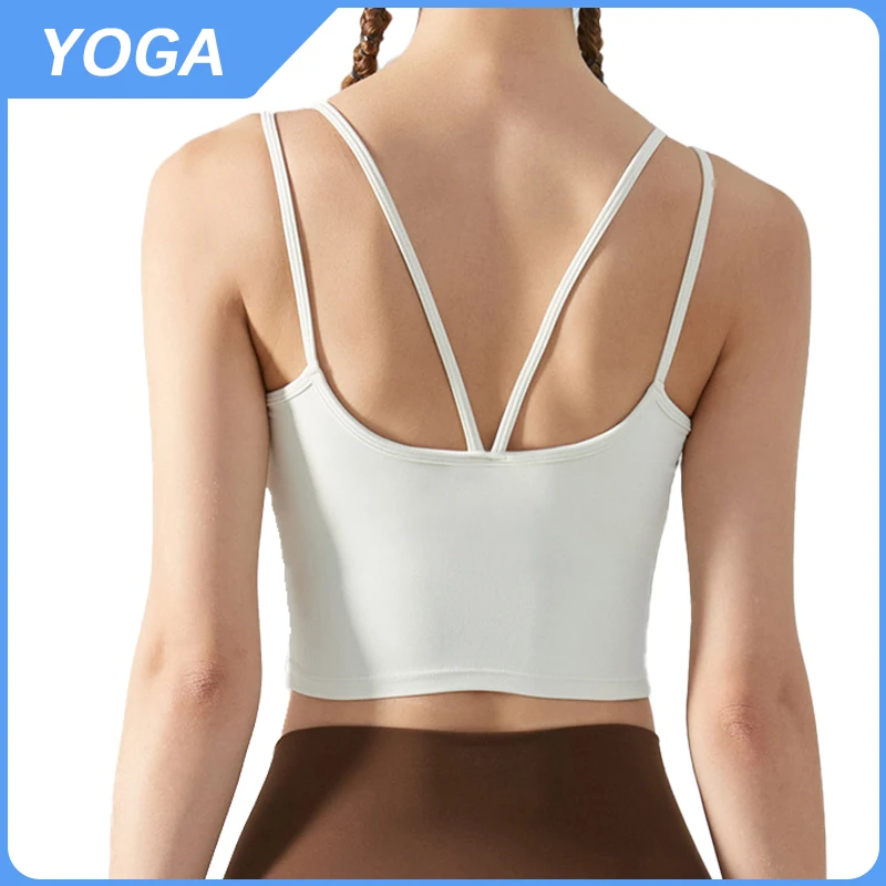 Women's Yoga Fitness Vest Spaghetti Strap One-piece Underwear Running Sports Underwear Women With Breast Pad
Women's Yoga Fitness Vest Spaghetti Strap One-piece Underwear Running Sports Underwear Women With Breast Pad