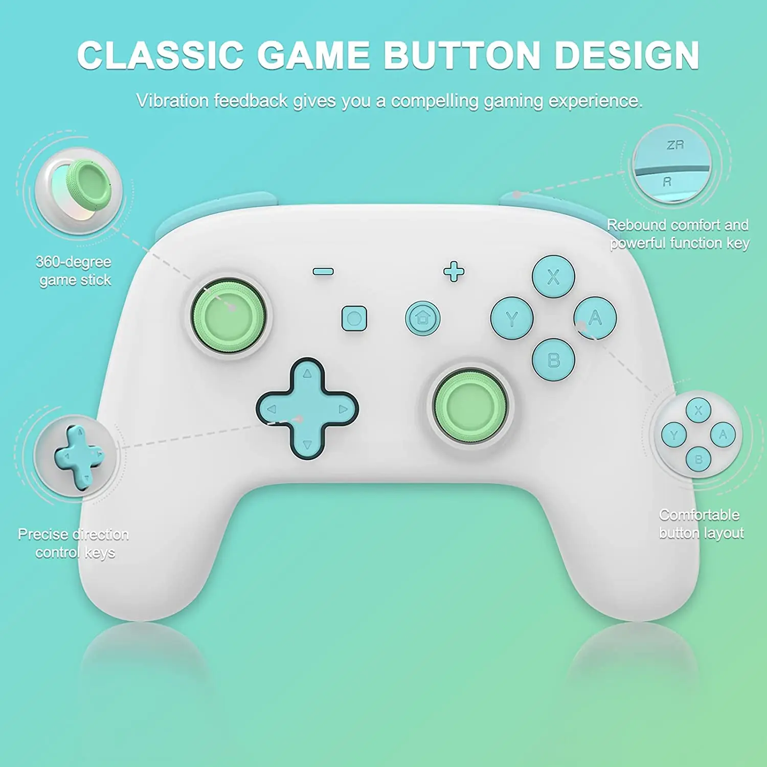 Беспроводной Bluetooth-контроллер для Nintendo Switch Pro Josystcick с режимом пробуждения и турбо-контроллером Mando Switch для Switch Lite/OLED
Беспроводной Bluetooth-контроллер для Nintendo Switch Pro Josystcick с режимом пробуждения и турбо-контроллером Mando Switch для Switch Lite/OLED