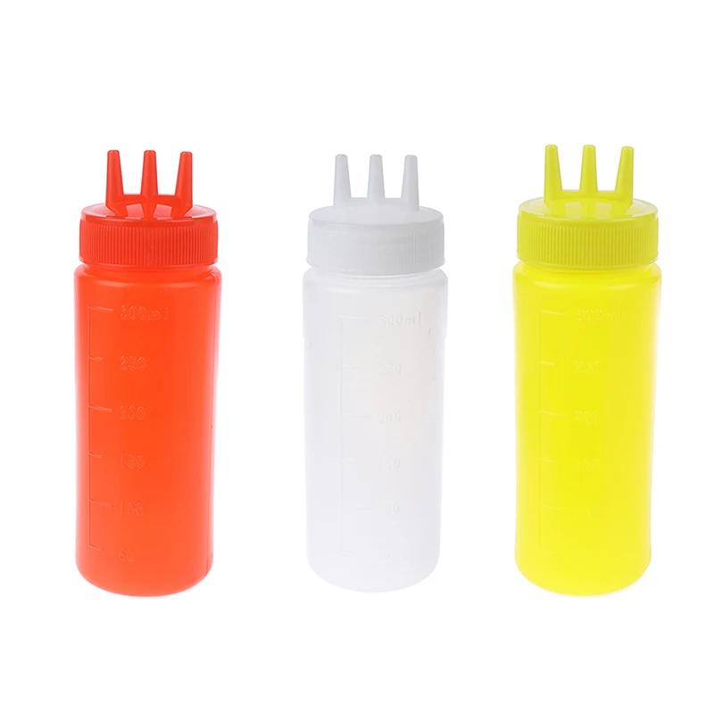 3 Hole Transparent Plastic Squeeze Bottle Soy Vinegar Oil Ketchup Mayonnaise Gravy Condiment Dispenser
3 Hole Transparent Plastic Squeeze Bottle Soy Vinegar Oil Ketchup Mayonnaise Gravy Condiment Dispenser