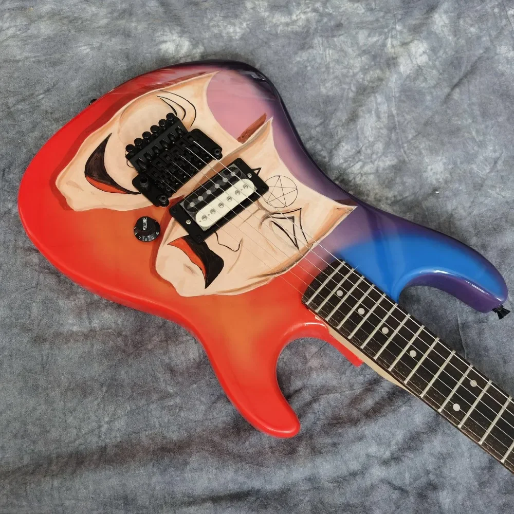 Rhxflame Motley Krame Baretta Mick Mars Theater of Pain Red Purple Electric Guitar Floyd Rose Tremolo Dot Inlay Black Hardware
Rhxflame Motley Krame Baretta Mick Mars Theater of Pain Red Purple Electric Guitar Floyd Rose Tremolo Dot Inlay Black Hardware