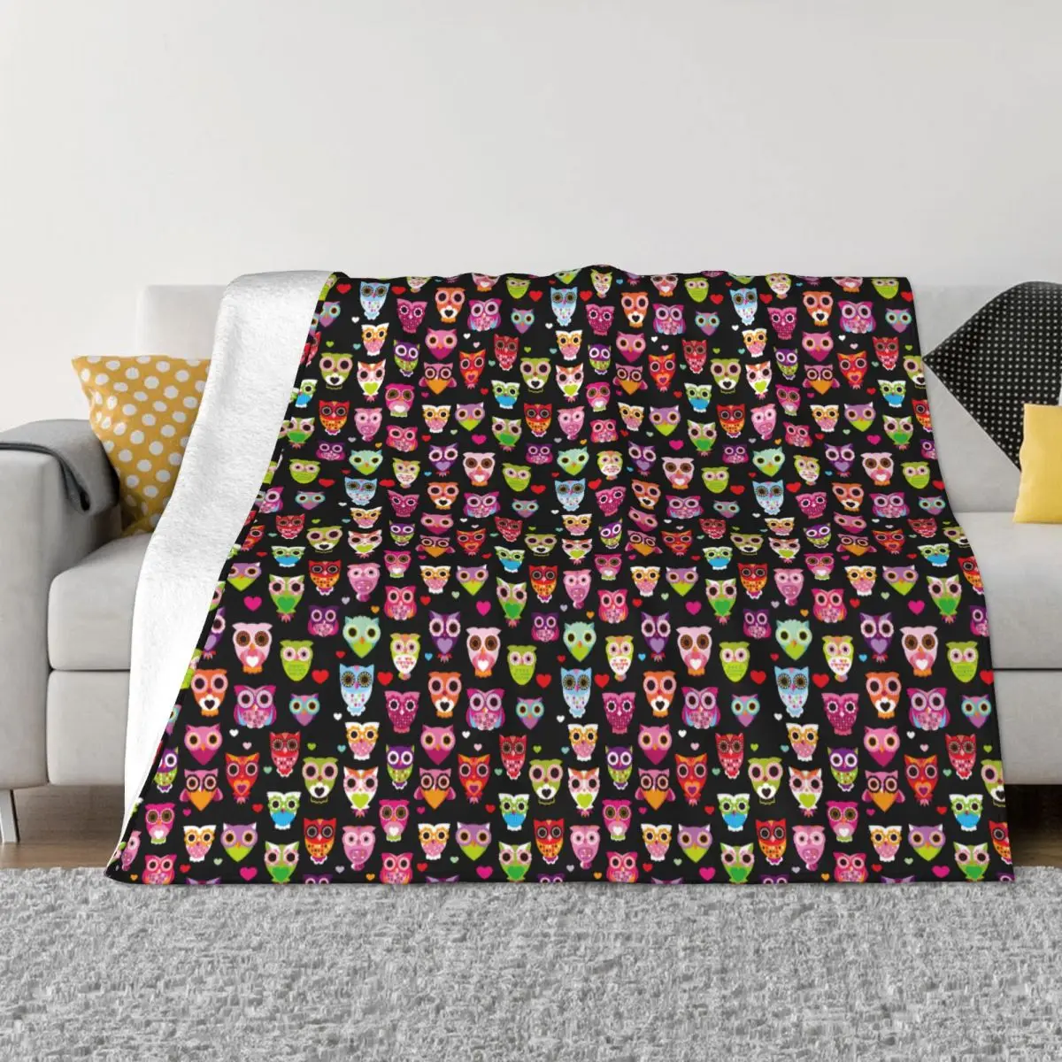 Owl Animal Plaid Blanket Sofa Cover Flannel Autumn/Winter Cartoon Collage Portable Warm Throw Blanket for Sofa Office Rug Piece
Owl Animal Plaid Blanket Sofa Cover Flannel Autumn/Winter Cartoon Collage Portable Warm Throw Blanket for Sofa Office Rug Piece