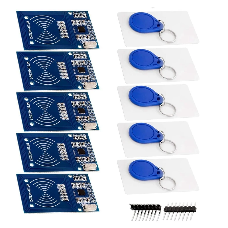 

RFID Kit RC522 With Reader, Chip And Card 13.56 Mhz SPI Compatible With For Arduino And For Raspberry Pi