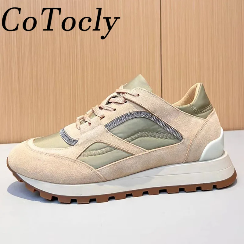 New Flat Shoes Women Cow Suede Beaded Decoration Patchwork Sports Shoes Ladies Loafer Summer Casual Comfort Sneakers Woman
New Flat Shoes Women Cow Suede Beaded Decoration Patchwork Sports Shoes Ladies Loafer Summer Casual Comfort Sneakers Woman