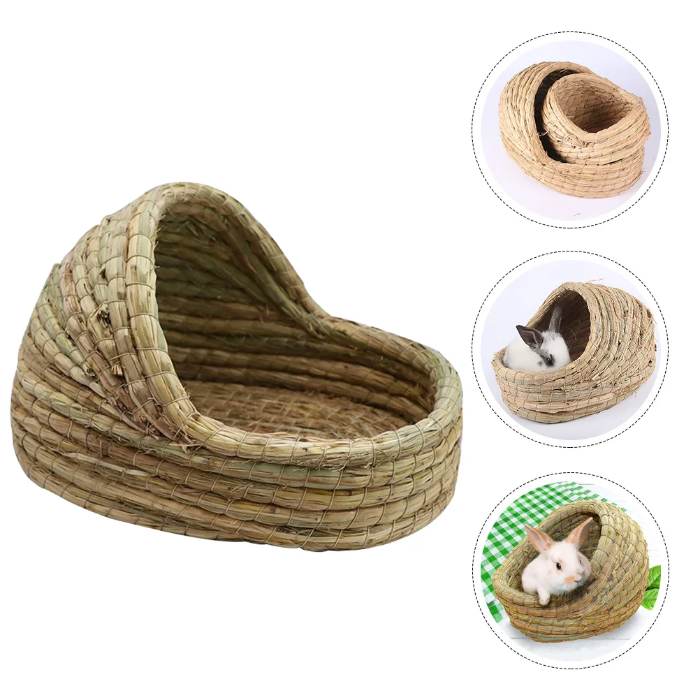 Rabbit Nest Gerbil House Pet Cave Guinea Grass Bed Hamster Hut Woven Hideout Syrian 
Rabbit Nest Gerbil House Pet Cave Guinea Grass Bed Hamster Hut Woven Hideout Syrian