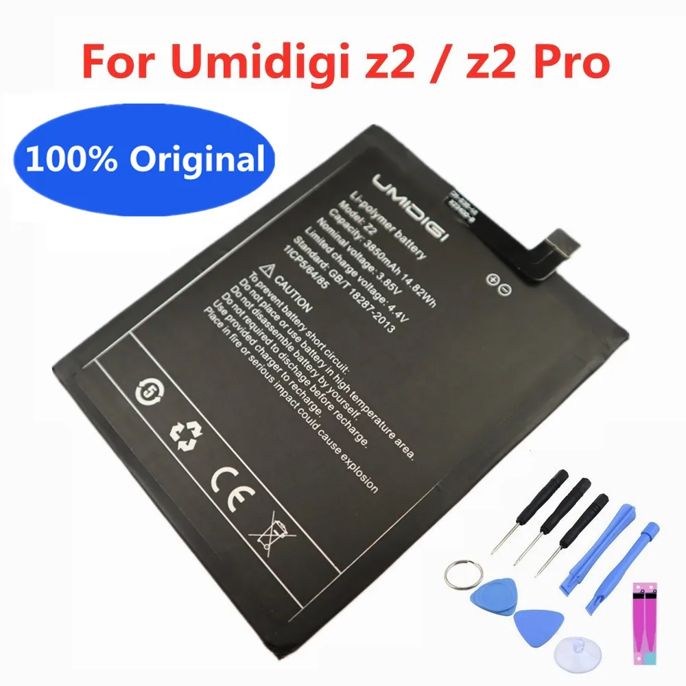 

New High Capacity 3850mAh Original Battery For UMI Umidigi Z2 Mobile Phone Replacement Battery Batteries Bateria + Free Tools