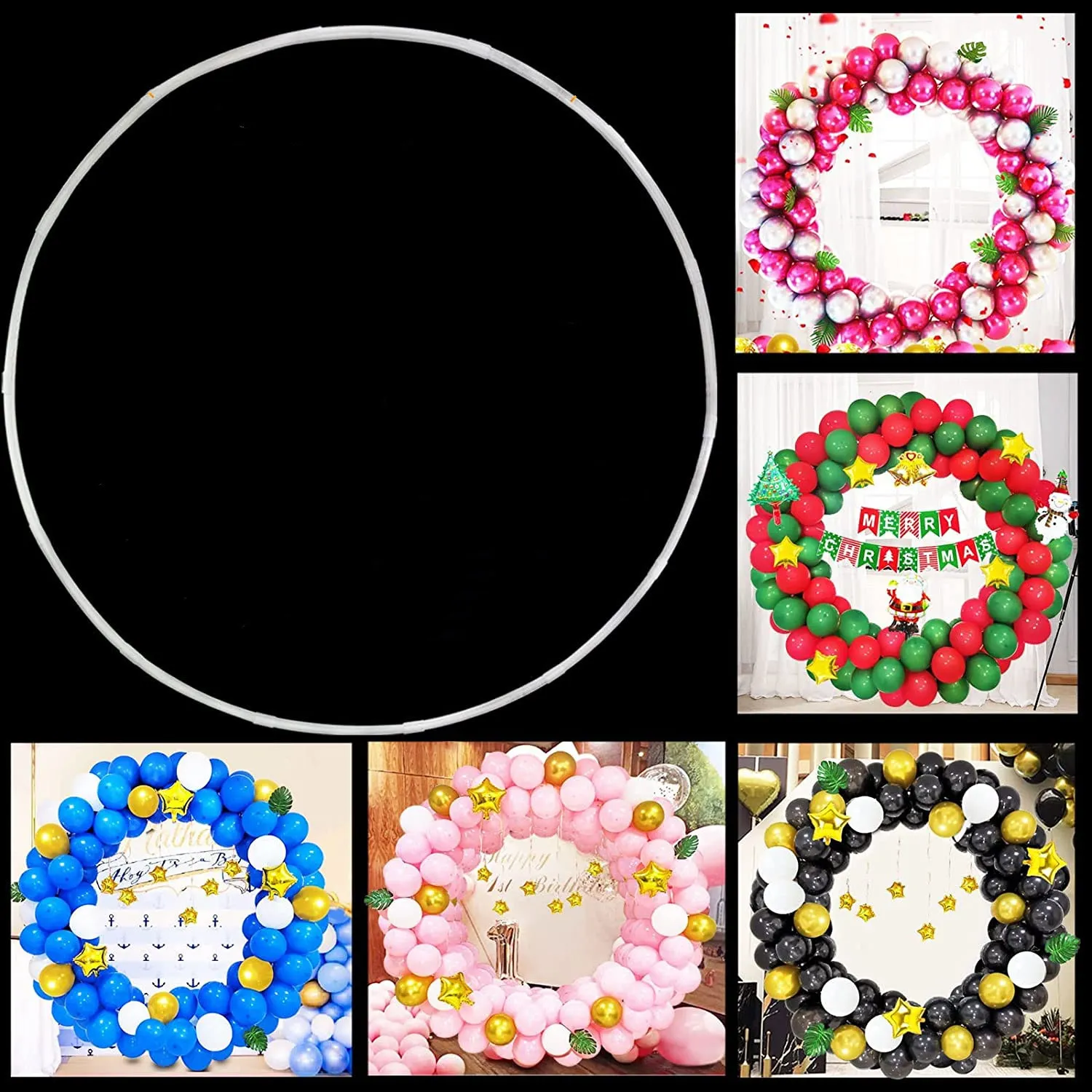 Balloon Stand Holder Circle Round Arch for Balloon Bow of Balloons Wedding Decorations Happy Birthday Balloon Easy Install
Balloon Stand Holder Circle Round Arch for Balloon Bow of Balloons Wedding Decorations Happy Birthday Balloon Easy Install