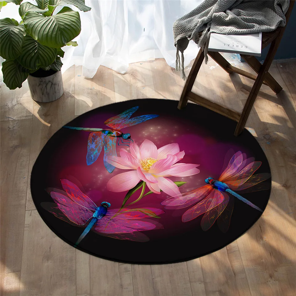 Dragonfly Round Carpet Leaf Stems Area Rugs Nature Beauty Colorful Insect Print Floor Mat Non-slip Dropship
Dragonfly Round Carpet Leaf Stems Area Rugs Nature Beauty Colorful Insect Print Floor Mat Non-slip Dropship