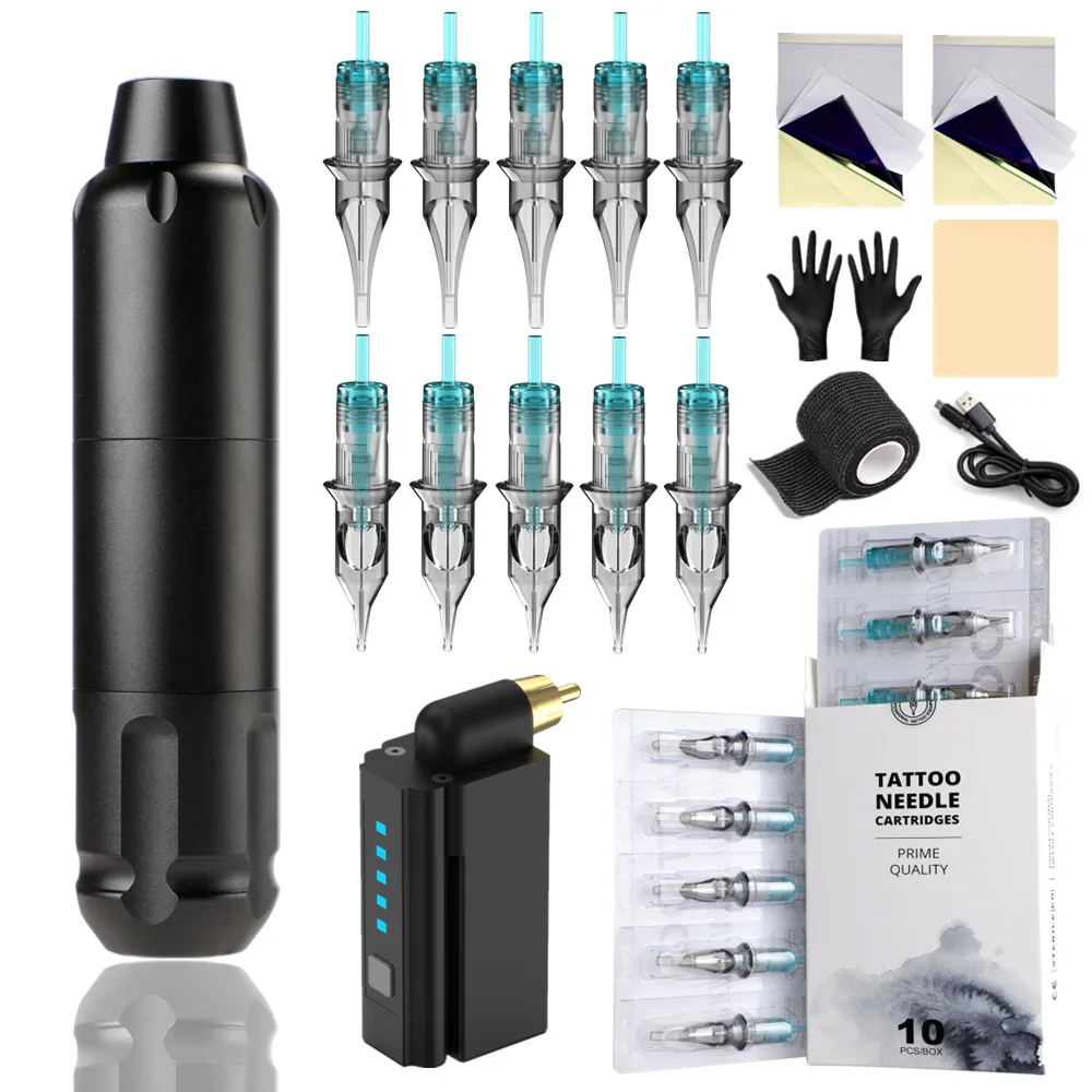 New Rechargeable Tattoo Battery Pen Set Full Set of Tattoo Set Tattoo Equipment Wireless Tattoo Machine Tattoo Pen Machine Kit
New Rechargeable Tattoo Battery Pen Set Full Set of Tattoo Set Tattoo Equipment Wireless Tattoo Machine Tattoo Pen Machine Kit