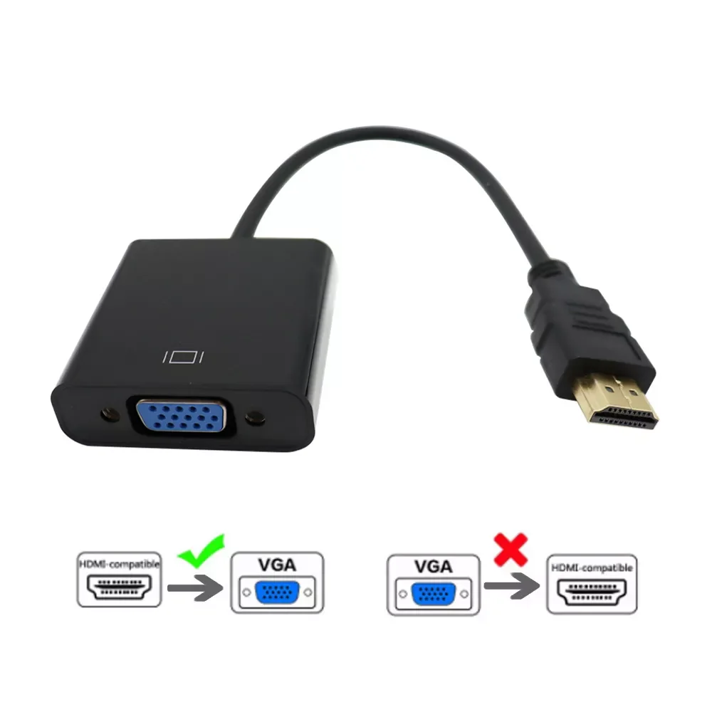 HDMI-compatible to VGA Adapter HD 1080P Digital to Analog Converter Cable for Xbox for PS4 PC TV Box to Projector Displayer HDTV
HDMI-compatible to VGA Adapter HD 1080P Digital to Analog Converter Cable for Xbox for PS4 PC TV Box to Projector Displayer HDTV