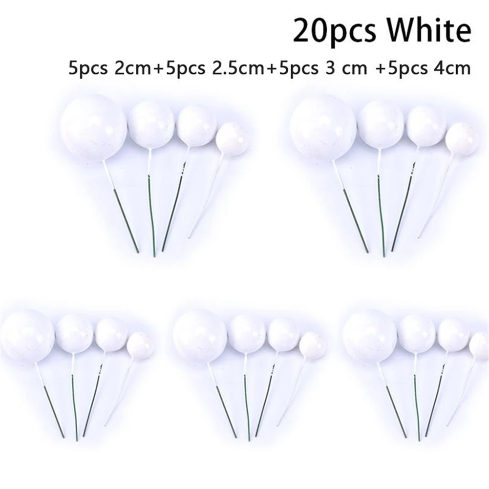 20pcs Birthday Cake Decorating Balls Foam+ Wire Home Festive Decoration Pendant 2cm/2.5cm/3cm/4cm Decorative Colored Balls
20pcs Birthday Cake Decorating Balls Foam+ Wire Home Festive Decoration Pendant 2cm/2.5cm/3cm/4cm Decorative Colored Balls