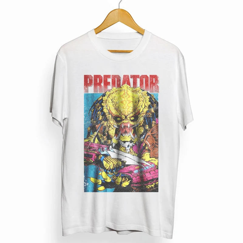 Predator Unisex loose retro print T-shirt 
Predator Unisex loose retro print T-shirt