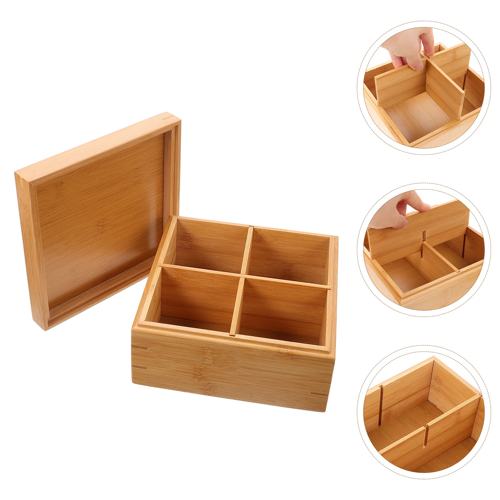 Dining Room Portable Bamboo Serving Box Snack Holder Gathering Serving Tray for Party Office Gathering
Dining Room Portable Bamboo Serving Box Snack Holder Gathering Serving Tray for Party Office Gathering