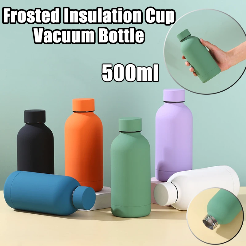 500ML Morandi color Stainless Steel Cup Frosted Water Bottle Outdoor Sports Water Cup Portable Insulated Vacuum Bottle
500ML Morandi color Stainless Steel Cup Frosted Water Bottle Outdoor Sports Water Cup Portable Insulated Vacuum Bottle
