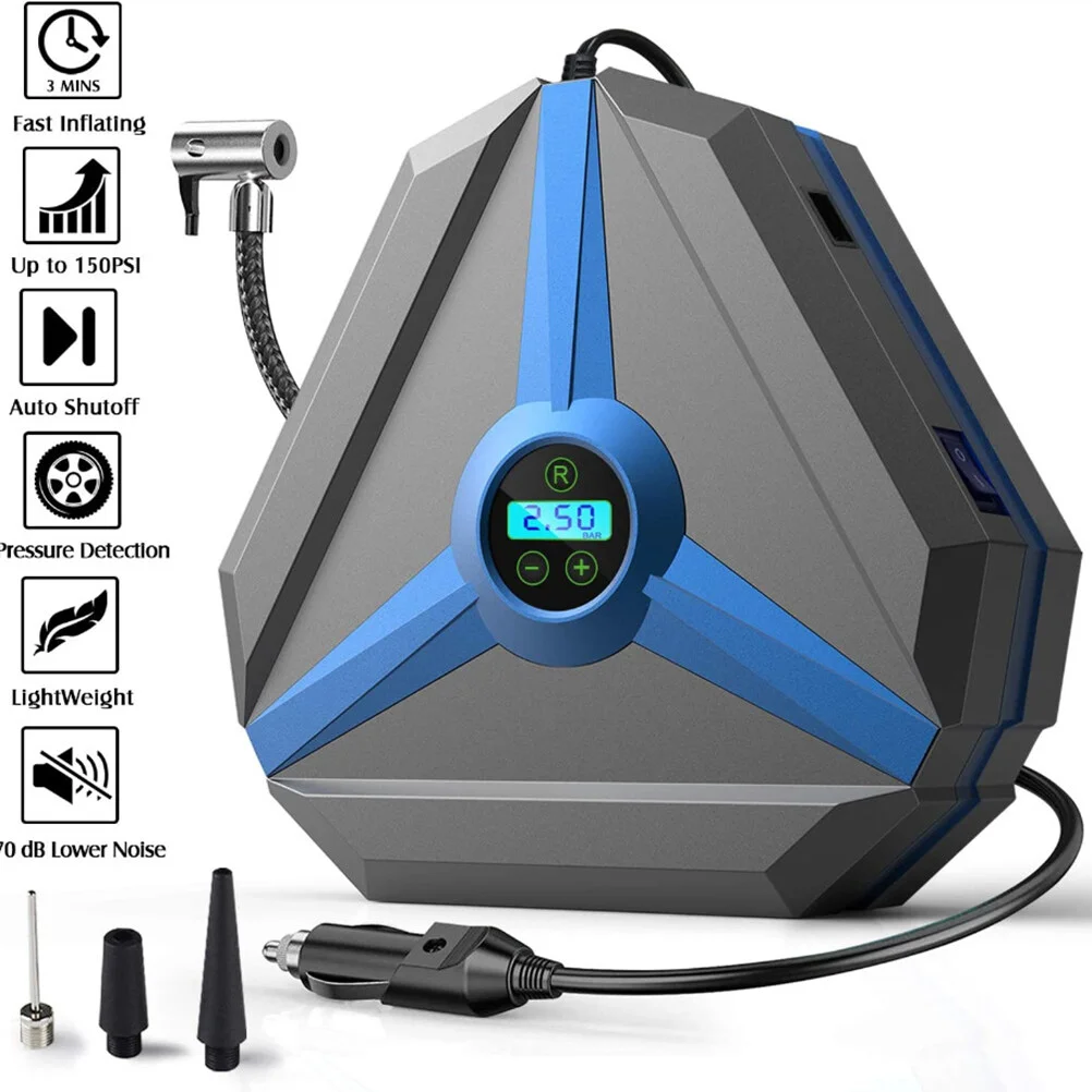 Air Compressor Portable Car Pump Tire Inflator Inflatable 19X21CM Motorcycle Tyre Grey
Air Compressor Portable Car Pump Tire Inflator Inflatable 19X21CM Motorcycle Tyre Grey
