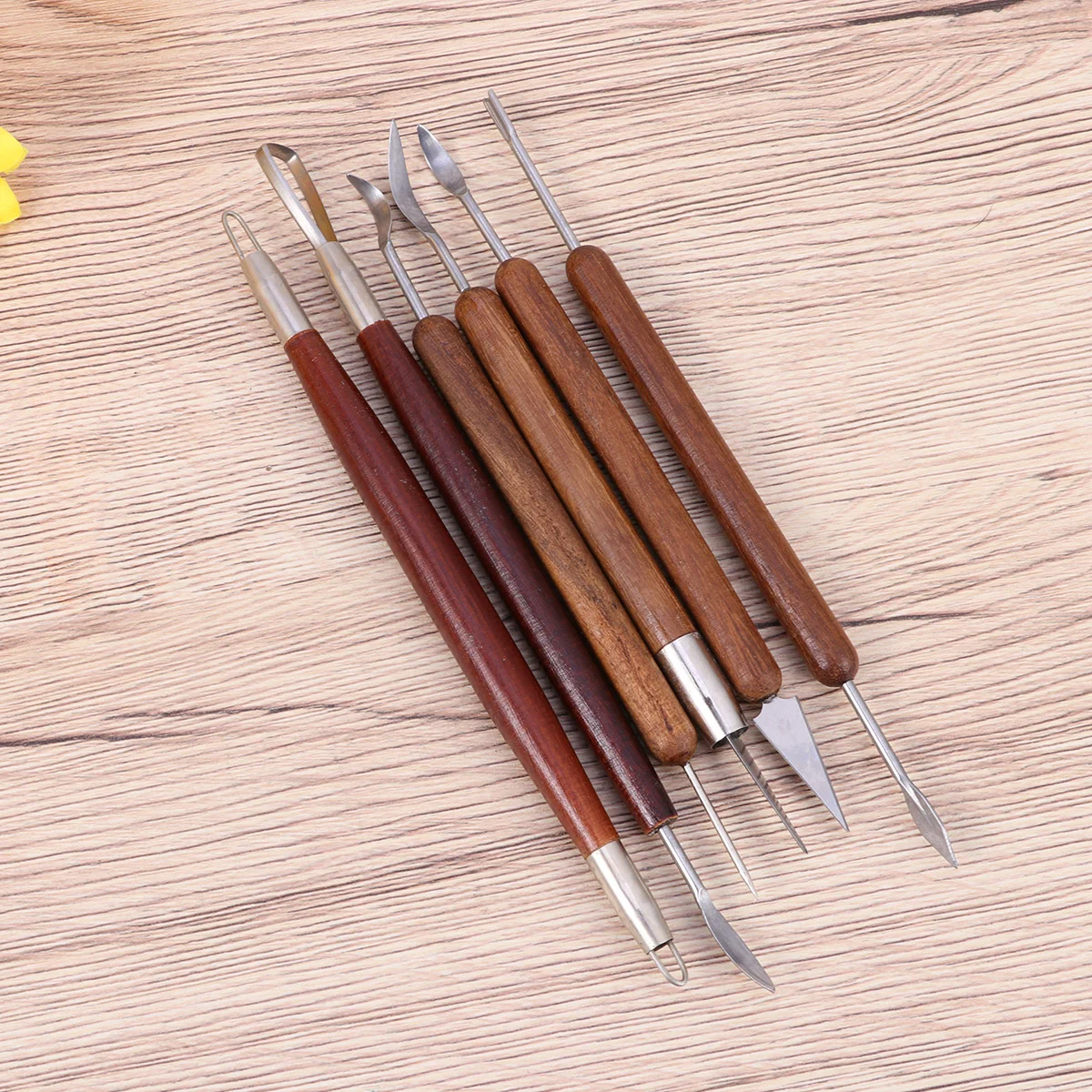 6pcs Sculpture Tool Wooden Handle Cleaning Smoothing Scraping Sculpting Shaping Tool for Wood Model
6pcs Sculpture Tool Wooden Handle Cleaning Smoothing Scraping Sculpting Shaping Tool for Wood Model