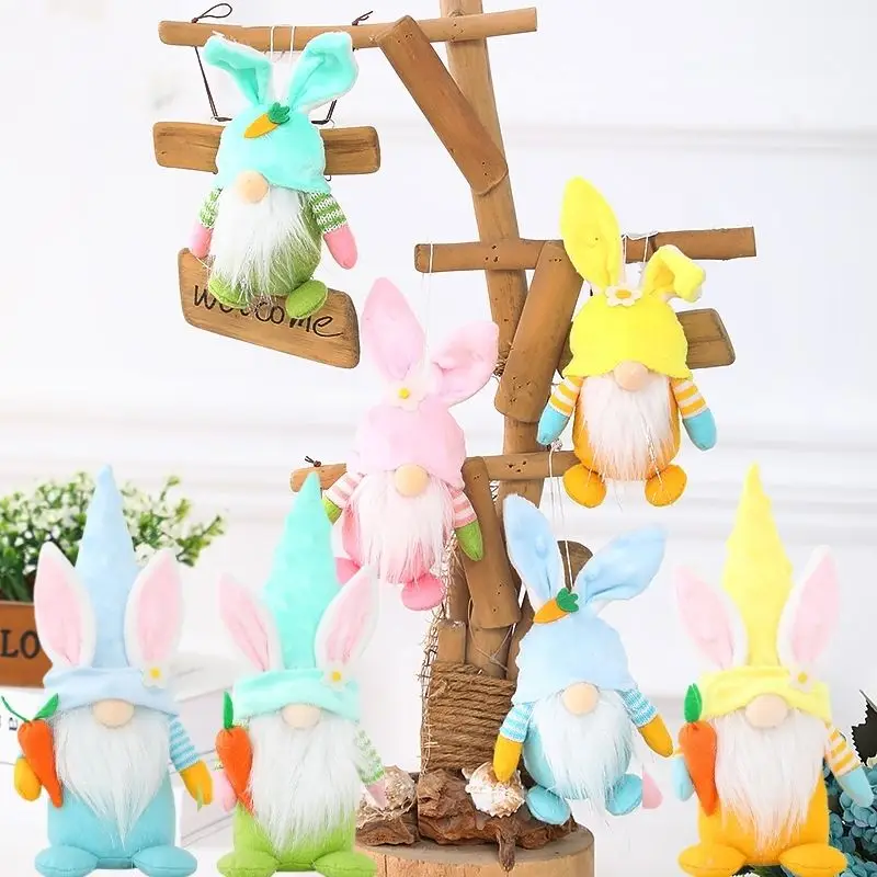 2023 Easter Bunny Gnome Faceless doll Easter Desktop Ornament Hanging Rabbit Elf for Home Easter Party Decorations Kids Gifts
2023 Easter Bunny Gnome Faceless doll Easter Desktop Ornament Hanging Rabbit Elf for Home Easter Party Decorations Kids Gifts