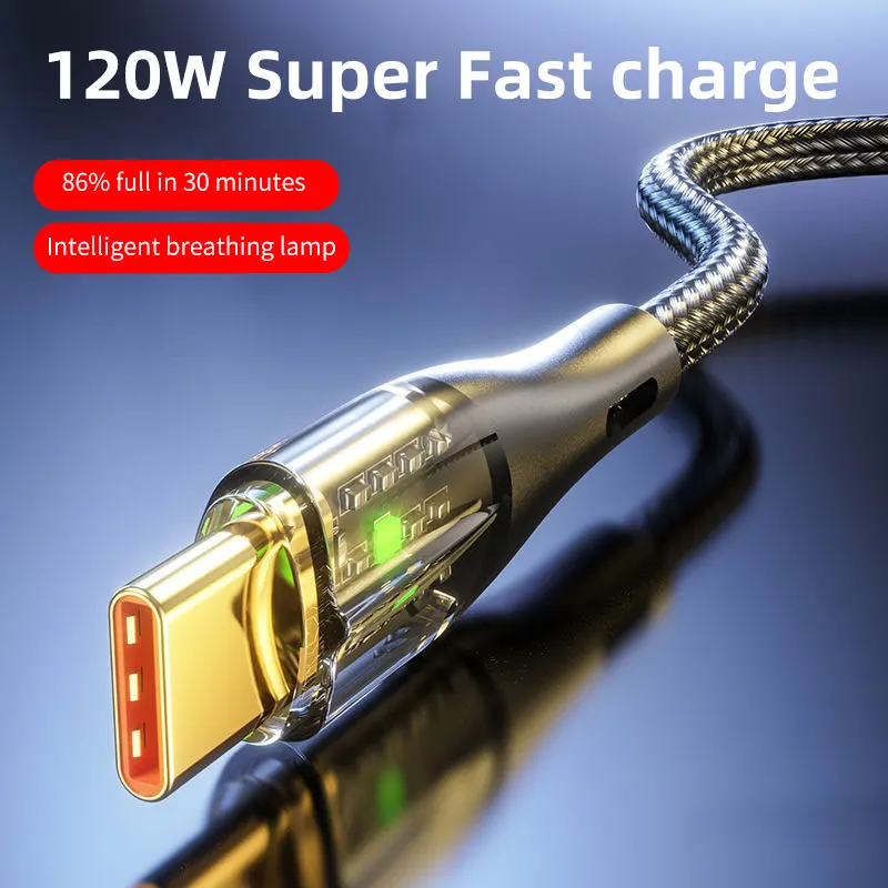 120W Fast Charging Nylon Braided USB Type C Cable Phone Charger Data USB2.0 Cord For Huawei P30 Xiaomi 13 Pro Oneplus POCO Redmi
120W Fast Charging Nylon Braided USB Type C Cable Phone Charger Data USB2.0 Cord For Huawei P30 Xiaomi 13 Pro Oneplus POCO Redmi