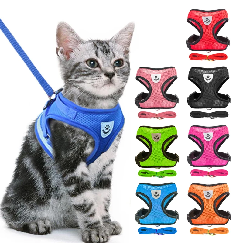 Cat Dog Harness Adjustable Vest Walking Lead Leash For Puppy Dogs Collar Polyester Mesh Harness For Small Medium Dog Cat Pet
Cat Dog Harness Adjustable Vest Walking Lead Leash For Puppy Dogs Collar Polyester Mesh Harness For Small Medium Dog Cat Pet