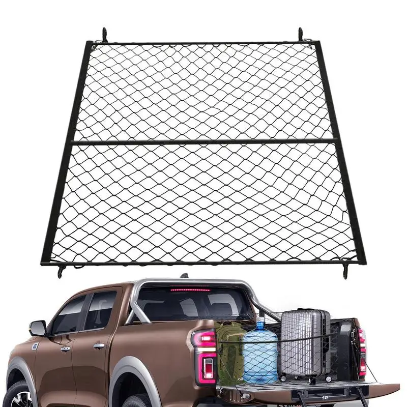 

Сетка для багажника автомобиля на крышу телефона, тяжелая грузовая сеть, грузовик, прицеп, выдвижная сетка для выкидного ящика, багажные сетки с 4 фиксированными крючками