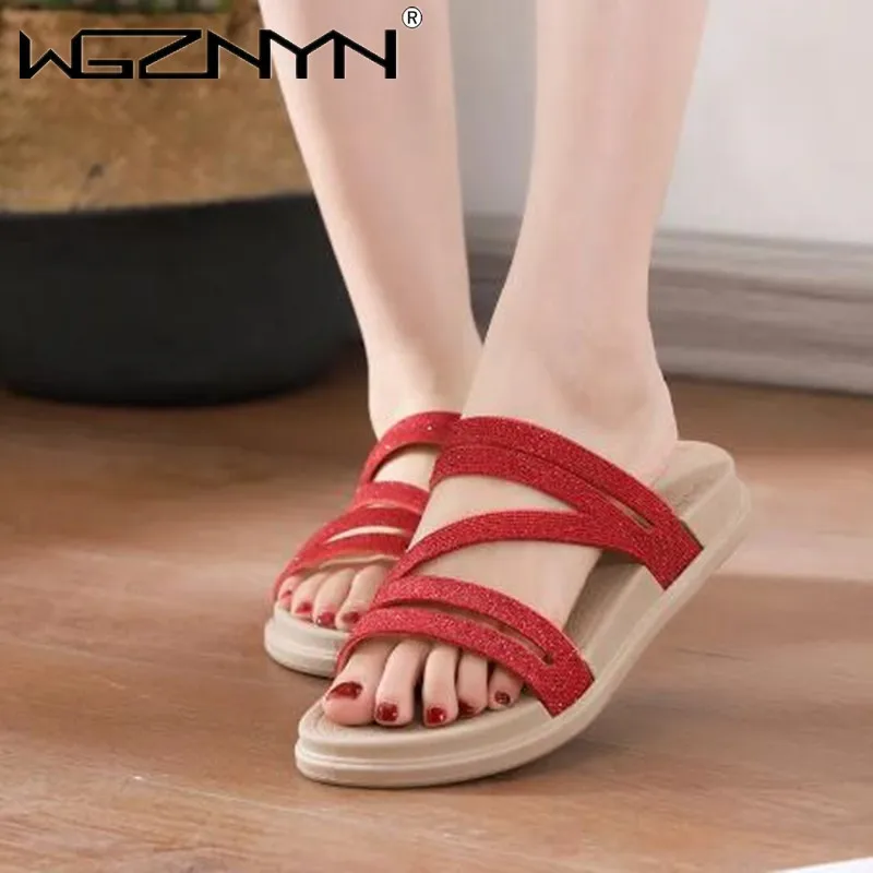 2023 Women Slippers Open Toe Anti-skid Flat Platform Walking Lightweight Summer Beach Wedges Flat Banded Sandals Sandalias Mujer
2023 Women Slippers Open Toe Anti-skid Flat Platform Walking Lightweight Summer Beach Wedges Flat Banded Sandals Sandalias Mujer