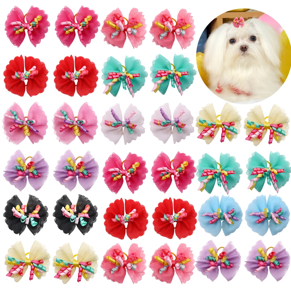 Cute Bowknot Bands Dog Porcelain Lace Bows Accessories Ribbon Bows Hair Hair Pet For Rubber Volumes Dogs Gift Dog Dog
Cute Bowknot Bands Dog Porcelain Lace Bows Accessories Ribbon Bows Hair Hair Pet For Rubber Volumes Dogs Gift Dog Dog