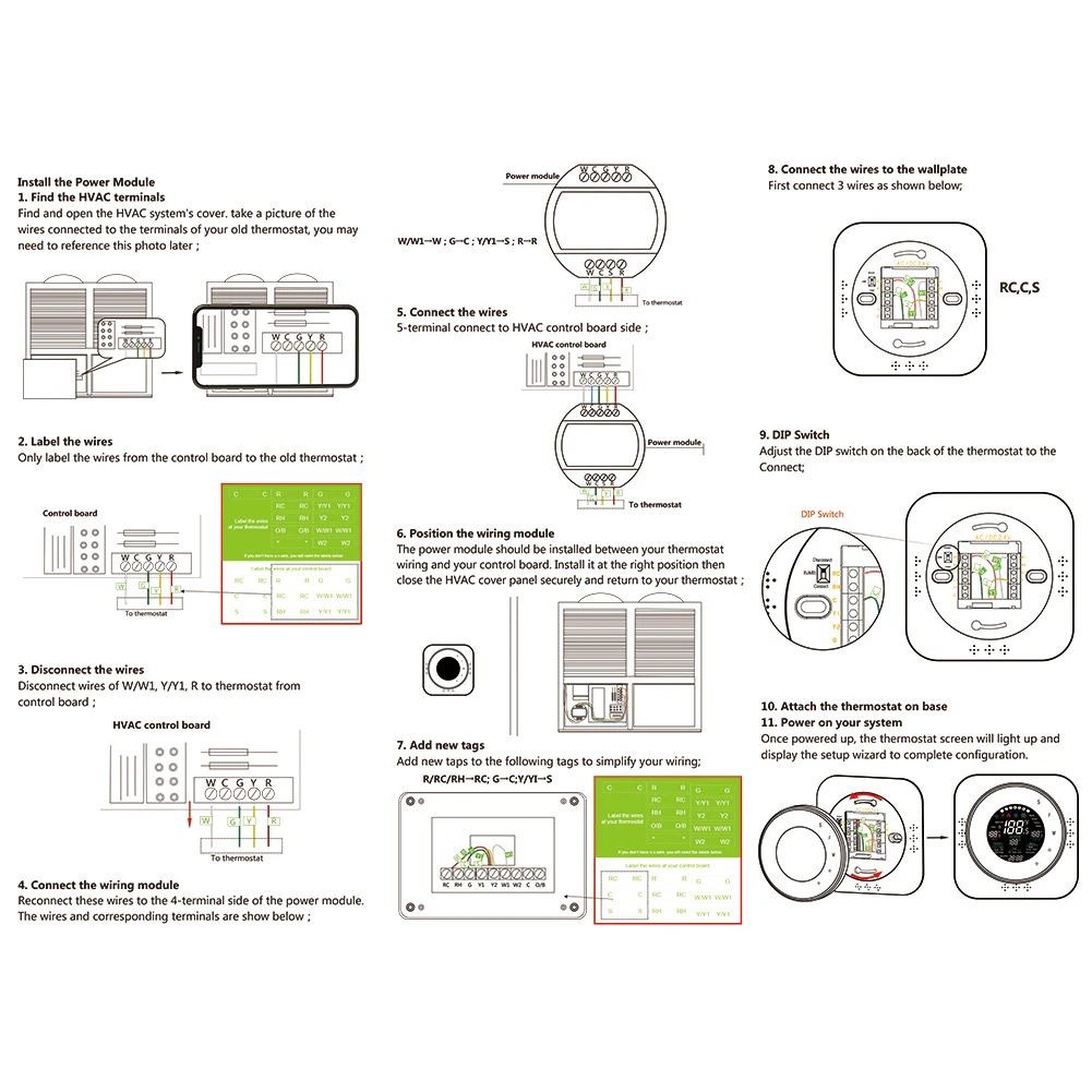 Thermostat Smart Thermostat Digital Adjustment C-Wire Energy Saving Home Pump Smart Thermostat WiFi Programmable
Thermostat Smart Thermostat Digital Adjustment C-Wire Energy Saving Home Pump Smart Thermostat WiFi Programmable