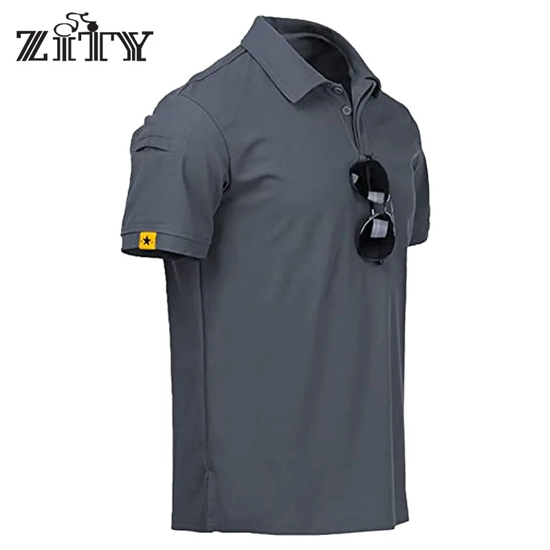 ZITY Tactical T-shirt Men Short Sleeve Polo Shirt Outdoor Military Training Tops Male Casual Sports Polo T Shirt Brand Clothing
ZITY Tactical T-shirt Men Short Sleeve Polo Shirt Outdoor Military Training Tops Male Casual Sports Polo T Shirt Brand Clothing