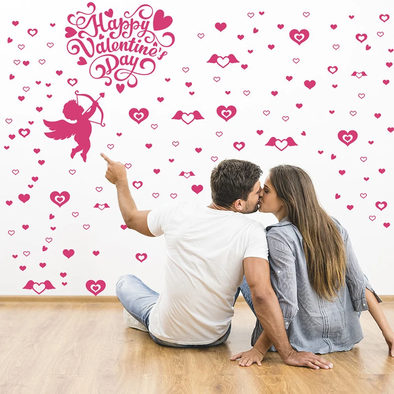 Luminous Wall Decal Love Heart Cupid PVC Stickers Seasonal Themed Peel and Stick Home Window Wall Art for Valentine DCS
Luminous Wall Decal Love Heart Cupid PVC Stickers Seasonal Themed Peel and Stick Home Window Wall Art for Valentine DCS