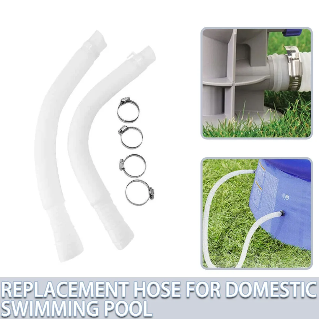 2 шт., сменные гибкие шланги для бассейна с зажимом 
2 шт., сменные гибкие шланги для бассейна с зажимом